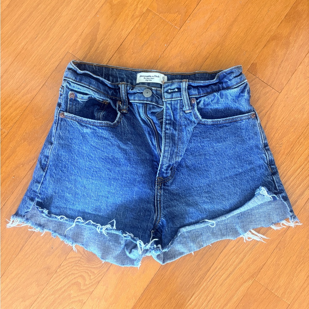 AF high rise denim short
